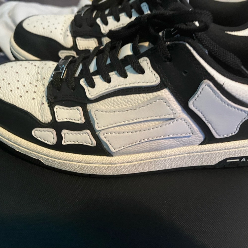 Amiri Skeleton Low top designer sneakers, worn very lightly in great condition